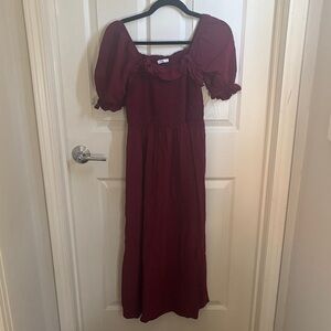 Burgundy Fall Dress